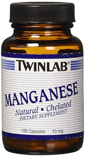 Book Cover Twinlab 10 mg Manganese Capsules, 100 Count