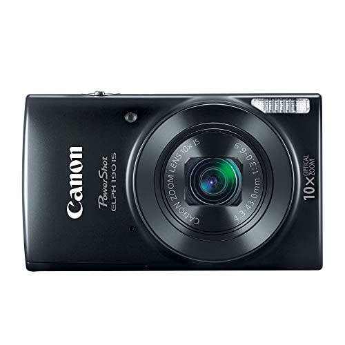 Book Cover Canon Cameras US 1084C001 Canon PowerShot ELPH 190 Digital Camera w/ 10x Optical Zoom and Image Stabilization - Wi-Fi & NFC Enabled (Black)