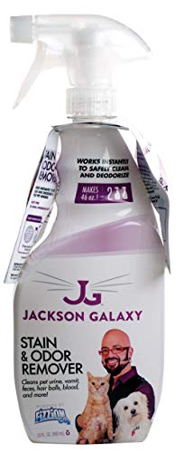 Book Cover Jackson Galaxy: Stain & Odor Remover - Pet Urine Remover - 23 oz bottle - 2 Fill Tablets Included - Eliminates Pet Stains & Odors Quickly - Works On Multiple Surfaces - Non-Toxic Formula