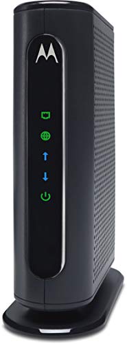 Book Cover MOTOROLA 8x4 Cable Modem, Model MB7220, 343 Mbps DOCSIS 3.0, Certified by Comcast XFINITY, Time Warner Cable, Cox, BrightHouse, and More (No Wireless)