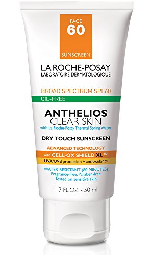 Book Cover La Roche-Posay Anthelios Clear Skin Face Sunscreen for Oily Skin with SPF 60, 1.7 fl. Oz