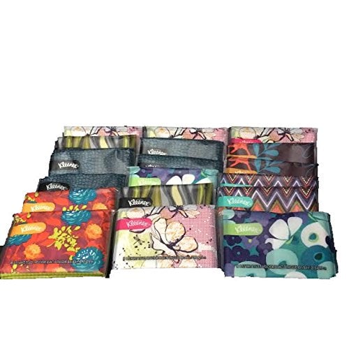 Book Cover Kleenex Slim Colorful Pocket Packs-Multi Colored packages-18 total packets