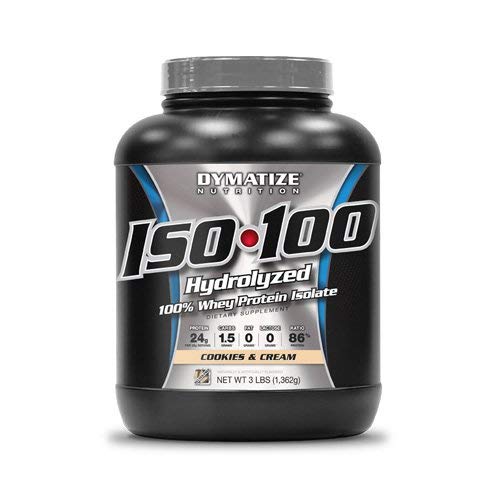 Book Cover Dymatize ISO 100 Hydrolyzed Whey Protein Powder Isolate, Chocolate Coconut, 1.6 Pound