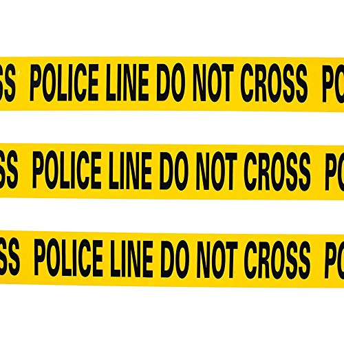 Book Cover Yellow Caution Tape - Police Line Do Not Cross - 20 ft