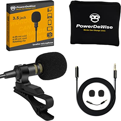 Book Cover Professional Grade Lavalier Lapel Microphone Omnidirectional Mic with Easy Clip On System  Perfect for Recording Youtube / Interview / Video Conference / Podcast / Voice Dictation / iPhone/ASMR