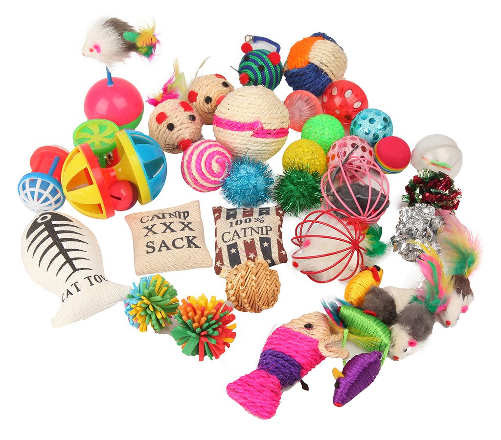 Book Cover Fashion's Talk Cat Toys Variety Pack for Kitty 20 Pieces