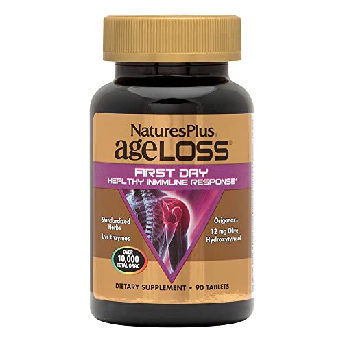 Book Cover NaturesPlus AgeLoss First Day Healthy Immune Response - 90 Tablets - Vegetarian, Gluten Free - 30 Servings