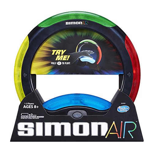Book Cover Hasbro Simon Air Game â€“ Touchless Technology â€“ Master the Moves to Win â€“ Solo and 2 Player Mode â€“ A Modern Twist on the Classic Game