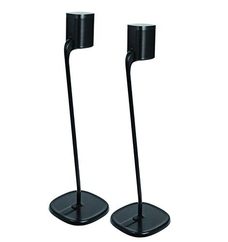 Book Cover GT STUDIO SONOS Speaker Stands for SONOS One, One SL, Play:1, Play:3, Premium Design Improves Surround Sound, Heavy Base, Complete Cord Concealment - (Pair, Black)