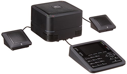 Book Cover Revolabs 10-FLXUC1500 IP & USB Conference Phone with 2 Extension Mics VoIP Phone & Device,Black