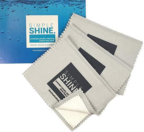 Book Cover New Set of 3 Premium Jewelry Cleaning Cloths - Best Polishing Cloth Solution for Silver Gold & Platinum