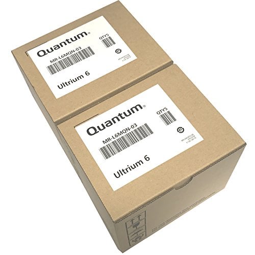 Book Cover 10-Pack Quantum MR-L6MQN-03 LTO 6 Ultrium (2.5/6.25 TB) Data Tape Cartridges