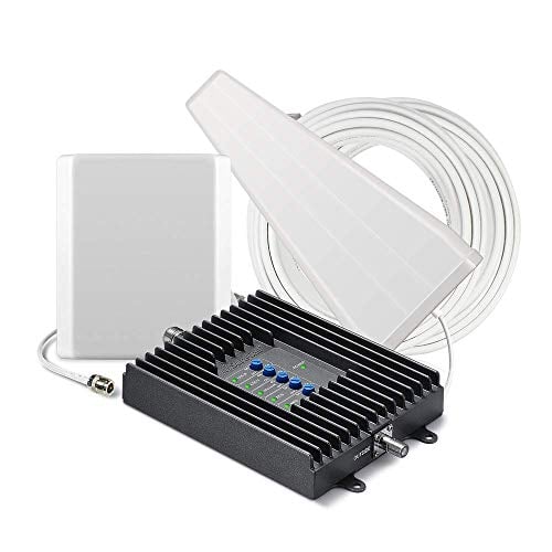Book Cover SureCall Fusion4Home Cell Phone Signal Booster up to 5000 sq ft, Boosts 5G/4G LTE, Yagi Panel Antennas, Home & Office Multi-User All Carrier, Verizon AT&T Sprint T-Mobile, FCC Approved, USA Company