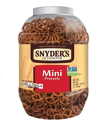 Book Cover Snyder's of Hanover Mini Pretzels, 40 Ounce Canister