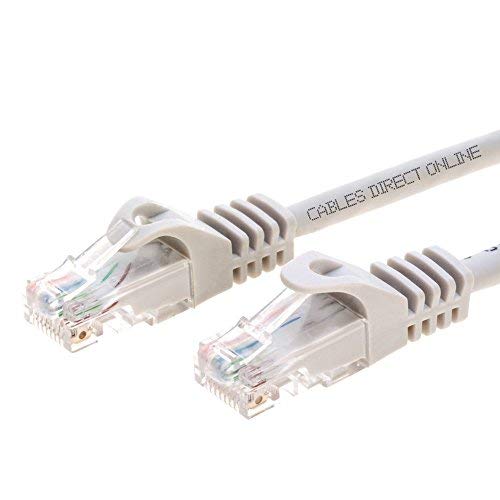 Book Cover Cables Direct Online Grey 100ft Cat6 Ethernet Network Cable RJ45 Internet Modem Patch Cord