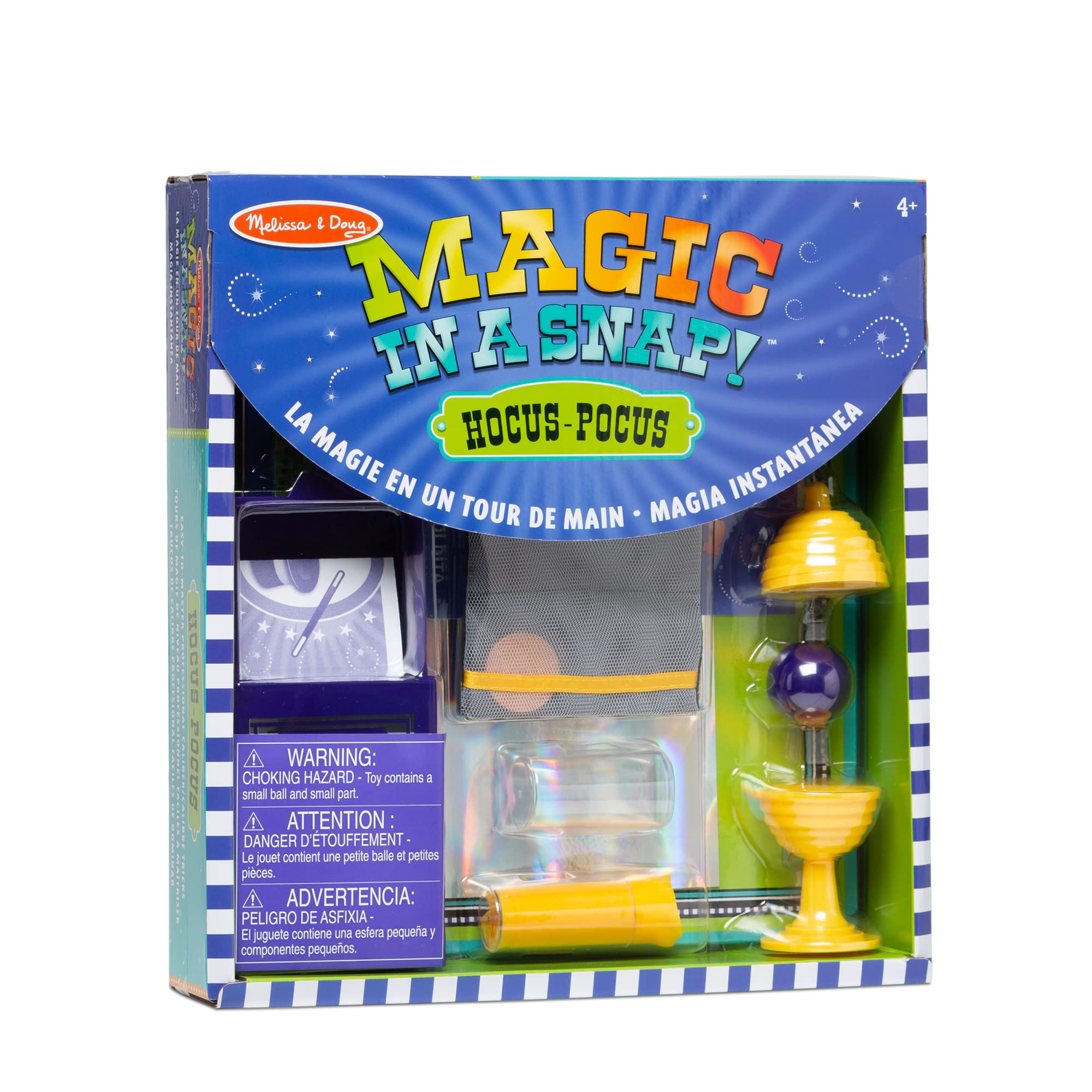 Book Cover Melissa & Doug Magic in a Snap! Hocus Pocus Collection Magic Tricks Set (12 pcs)