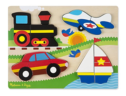 Book Cover Chunky Jigsaw Puzzle - Vehicles