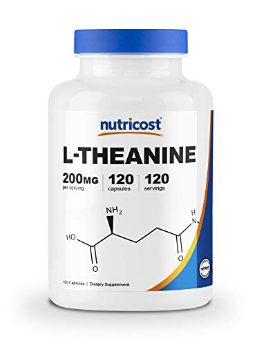 Book Cover Nutricost L-Theanine 200mg, 120 Capsules - Double Strength