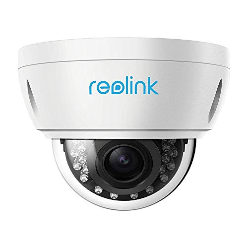 Book Cover Reolink PoE Camera 5MP Super HD 4X Optical Zoom Vandal-Proof IK10 Home Security IR Night Vision Motion Detection Waterproof for Outdoor RLC-422