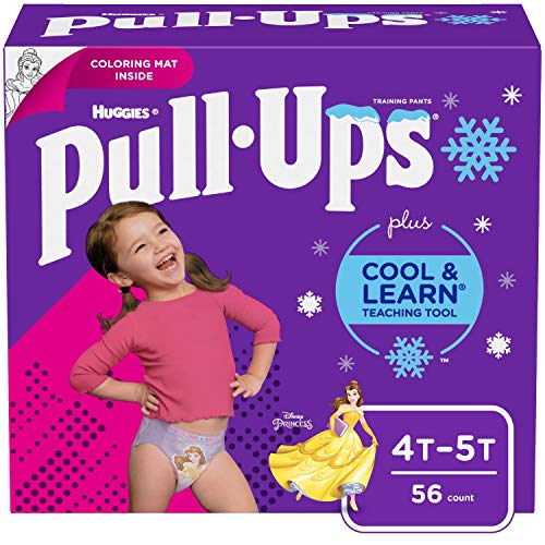 Book Cover Pull-Ups Cool & Learn Girls' Training Pants, 4T-5T, 56 Ct