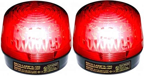 Book Cover SECO-LARM SL-126Q/R Red Security Strobe Light (2 Pack)