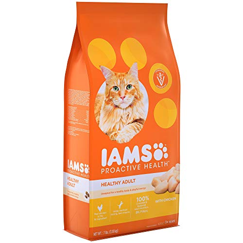 Book Cover Iams Proactive Health Healthy Adult Dry Cat Food With Chicken, 7 Lb. Bag