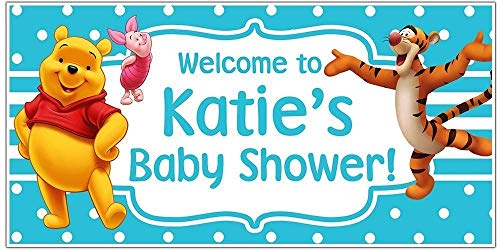 Book Cover Winnie the Pooh Baby Shower Banner