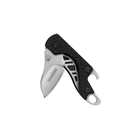 Book Cover Kershaw Cinder (1025X) Multifunction Pocket Knife, 1.4-inch High Performance 3Cr13 Steel Blade with Stonewashed Finish, Glass Filled Nylon Handle, Liner Lock, Bottle Opener, Lanyard Hole, 0.9 OZ