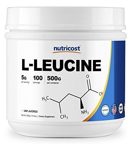 Book Cover Nutricost Pure L-Leucine Powder 500 Grams