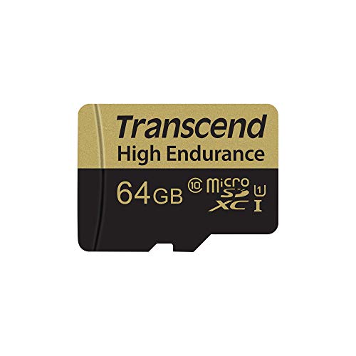 Book Cover Transcend 64GB High Endurance microSDXC/SDHC Memory Card with Adapter