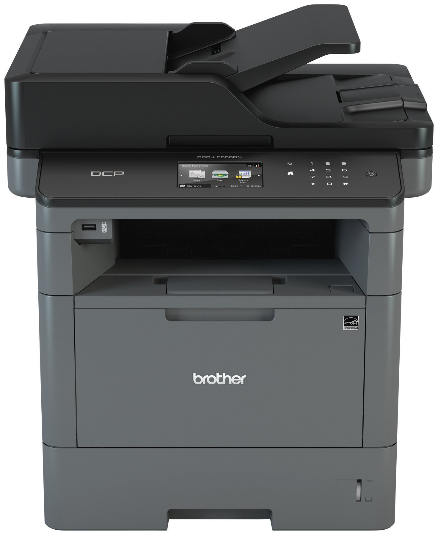 Book Cover Brother Monochrome Laser Printer, Multifunction Printer and Copier, DCP-L5500DN, Flexible Network Connectivity, Duplex Printing, Mobile Printing & Scanning, Amazon Dash Replenishment Ready
