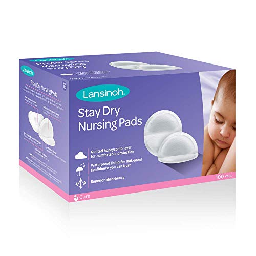 Book Cover Lansinoh Stay Dry Disposable Nursing Pads, 100 Count