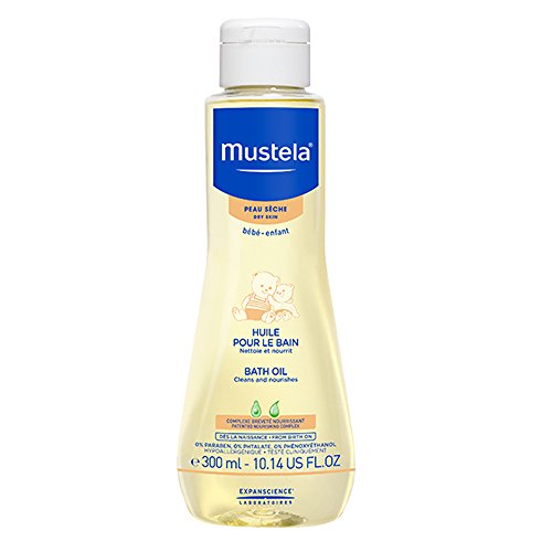 Book Cover Mustela Baby Bath Oil for Dry Skin, 300ml