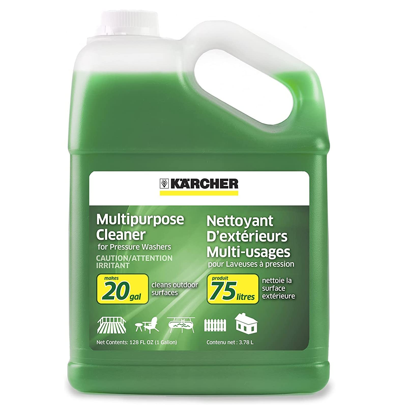 Book Cover Kärcher - Pressure Washer Multi-Purpose Cleaning Soap Concentrate – For All Outdoor Surfaces – 1 Gallon 1 Gallon Multi Detergent Soap Concentrate