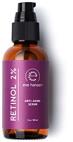 Book Cover Eve Hansen Retinol Serum for Face 2% | (2oz) Facelift in a Bottle Wrinkle Filler Pore Minimizer Anti Aging Serum | Organic Retinol Anti Wrinkle Serum, Vitamin A Serum, Hyaluronic Acid