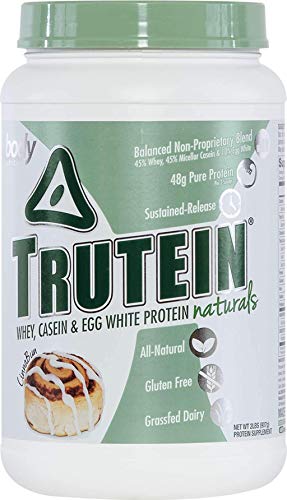 Book Cover Body Nutrition Trutein Protein Powder - Naturals CinnaBun 2lb Whey - Natural Low Carb Keto Friendly Drink, EAN Muscle Builder, Weight Loss, Workout, Recovery