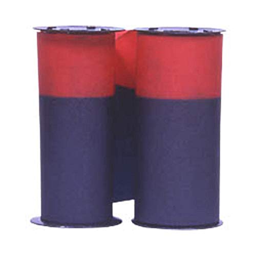 Book Cover COMPUMATIC (2 Pack) Ribbon for Acroprint 125 and 150 Time Recorders, Blue/Red Ink