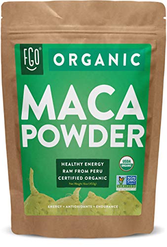 Book Cover Feel Good Organics Organic Maca Powder (Raw) - 16Oz Resealable Bag (1Lb) - 100% Raw From Peru