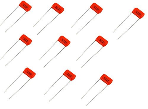 Book Cover Orange Drop Capacitors .047uf / 400v, 716P Series, Tone Capacitor for Electric Guitar & Bass, Pack of 10