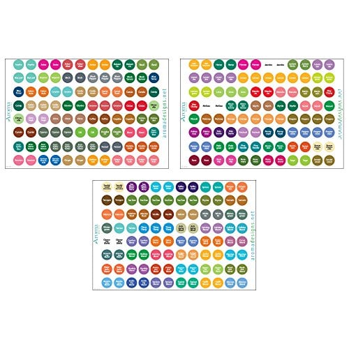 Book Cover Essential Oils Labels - Complete Set - Includes Multiple Bottle Cap Stickers for All Included Oils - Perfect Lid Stickers to Keep Your Oils Organized