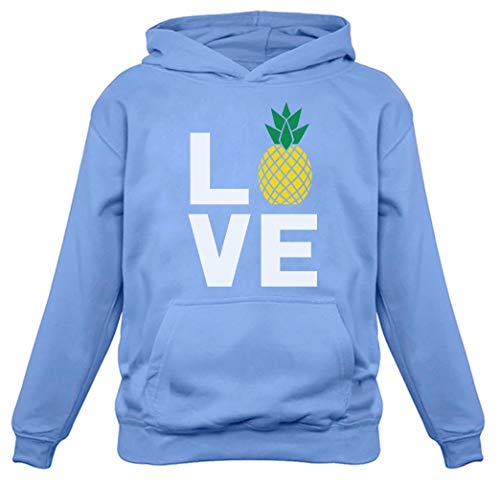 Book Cover TeeStars - I Love Pineapples - Best Gift for Pineapple Lovers Women Hoodie Small California Blue