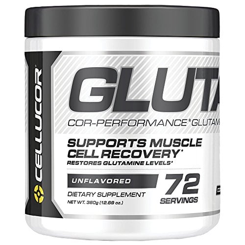 Book Cover Cellucor Glutamine Powder, Post Workout Recovery with Glutamine Supplement, Cor-Performance Series, Unflavored, 72 Servings
