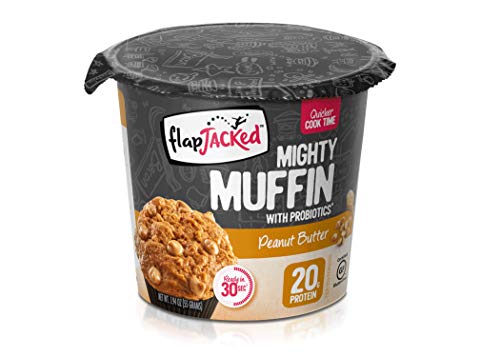 Book Cover FlapJacked Mighty Muffins, Gluten-Free Peanut Butter, 12 Count