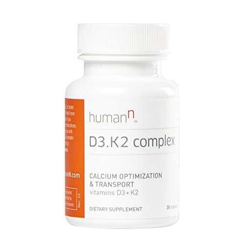 Book Cover HumanN Vitamin D3 and K2 Complex - Supports Immune, Respiratory, Lung, and Bone Health - Dietary Supplement - Fast Melt Tablets - 30 Count - from The Makers of SuperBeets