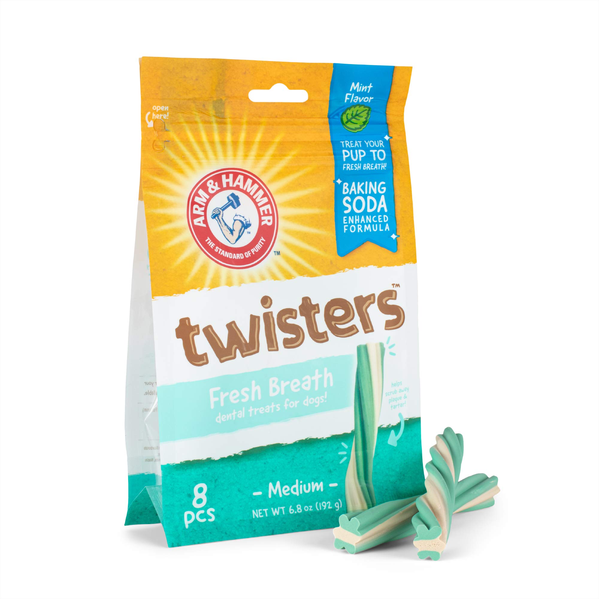 Book Cover Arm & Hammer: Twisters Fresh Breath Dental Treats for Dogs