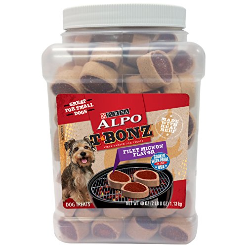 Book Cover Purina Alpo Tbonz  Filet Mignon Flavor Dog Treats - 40 Oz. Canister