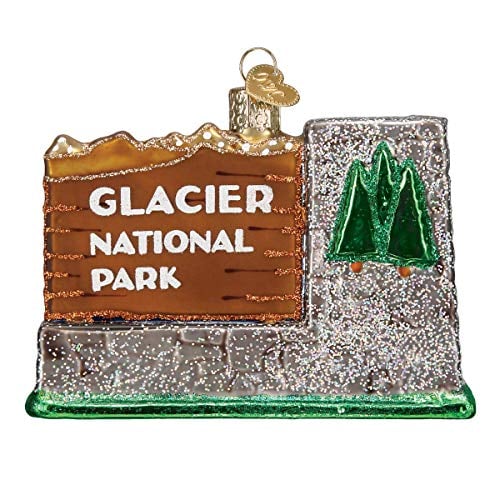 Book Cover Old World Christmas Ornaments: State Parks Glass Blown Ornaments for Christmas Tree, Glacier National