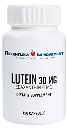 Book Cover Relentless Improvement Lutein Zeaxanthin Natural Source No Fillers 100% Pure Active Material