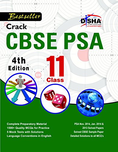 Book Cover Crack CBSE-PSA 2015 Class 11 (Study Material + Fully Solved Exercises + 5 Model Papers) 4th Edition
