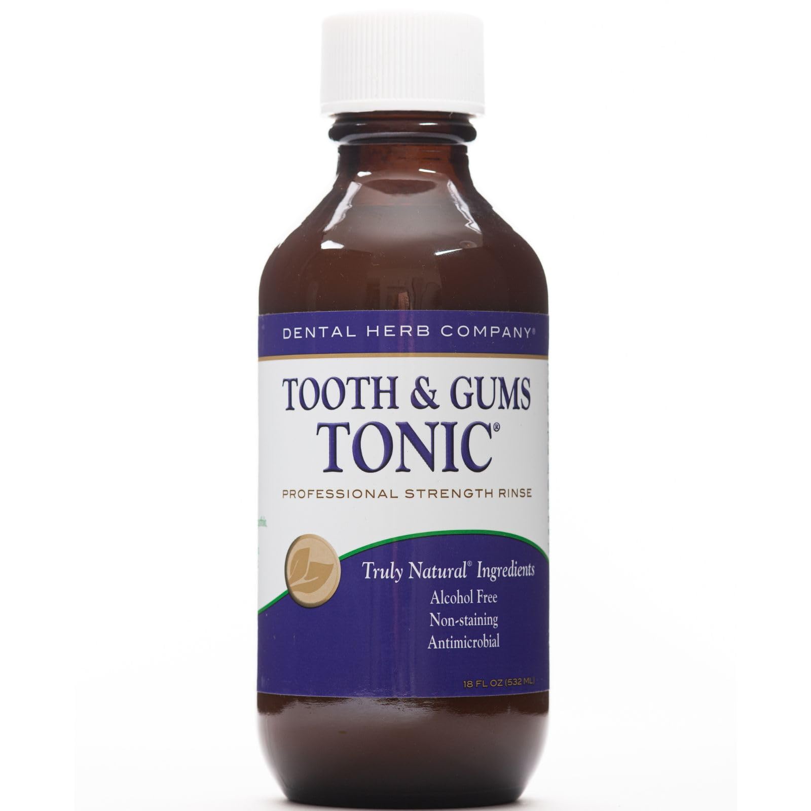 Book Cover Dental Herb Company - Tooth & Gums Tonic (18 oz.) Mouthwash 18 Fl Oz (Pack of 1)